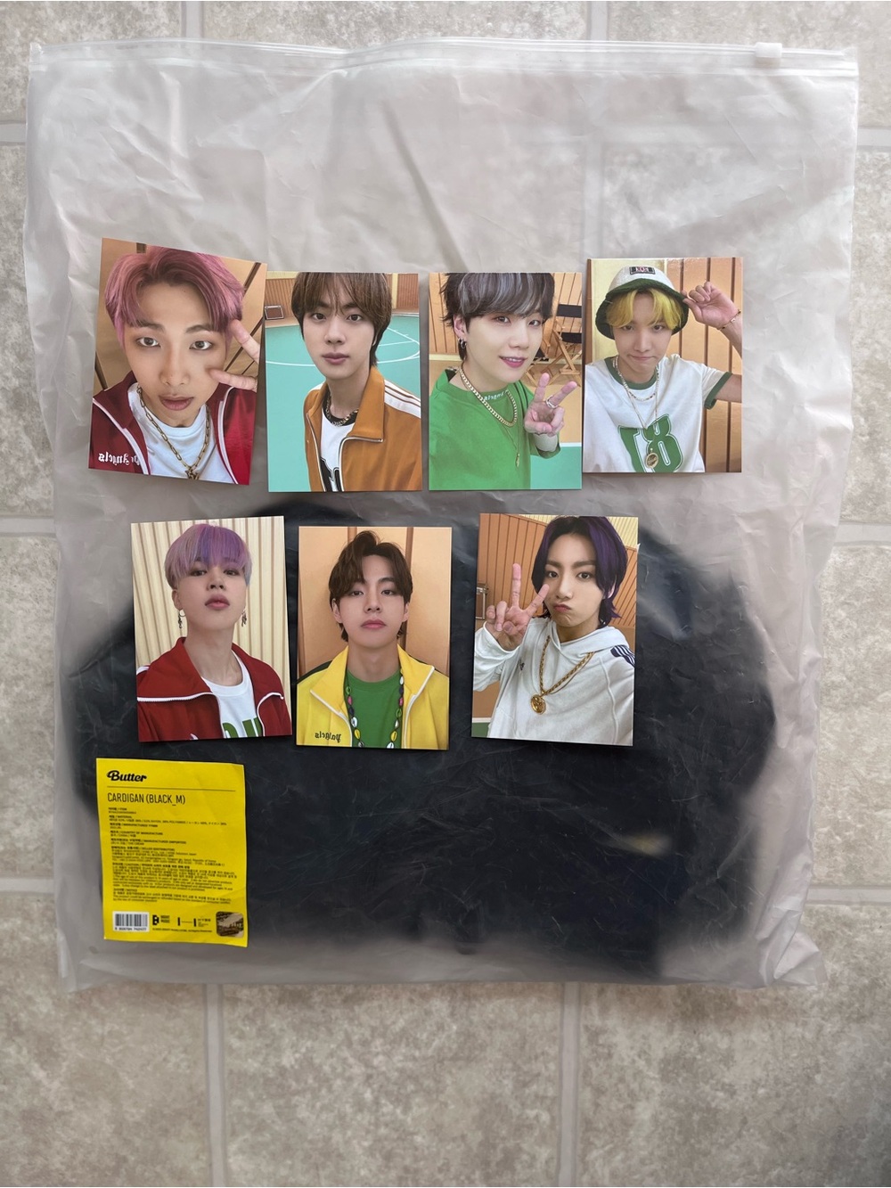 BTS Butter Cardigan Size Medium With Photocards New